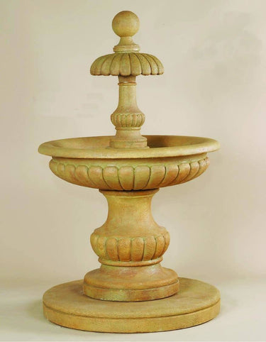 Porto Cervo Cast Stone Outdoor Water Fountain Fountain Tuscan